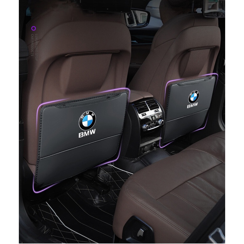 Untuk BMW X1 X2 X3 X5 3seri 5seri F10 F11 F18 F10 F11 F30 F31 PU Leather Anti-Anak-Kick Pad Untuk Mobil Tahan Air Kursi Back Protector Cover Auto Anti Lumpur Kotoran Bantalan Dengan Storag