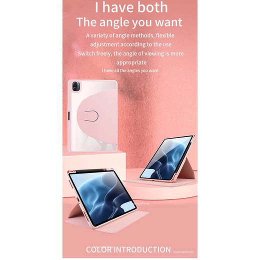Untuk Xiaomi Mi Pad5 /Mi Pad 5pro 11&quot; Redmi Pad 10.61 Shockproof Smart Rotating Stand Case Clear Cover