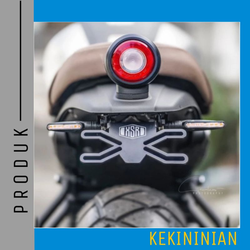 Tail Tidy Spakbor Belakang Yamaha XSR Paket Lampu Sein Retro Bulat