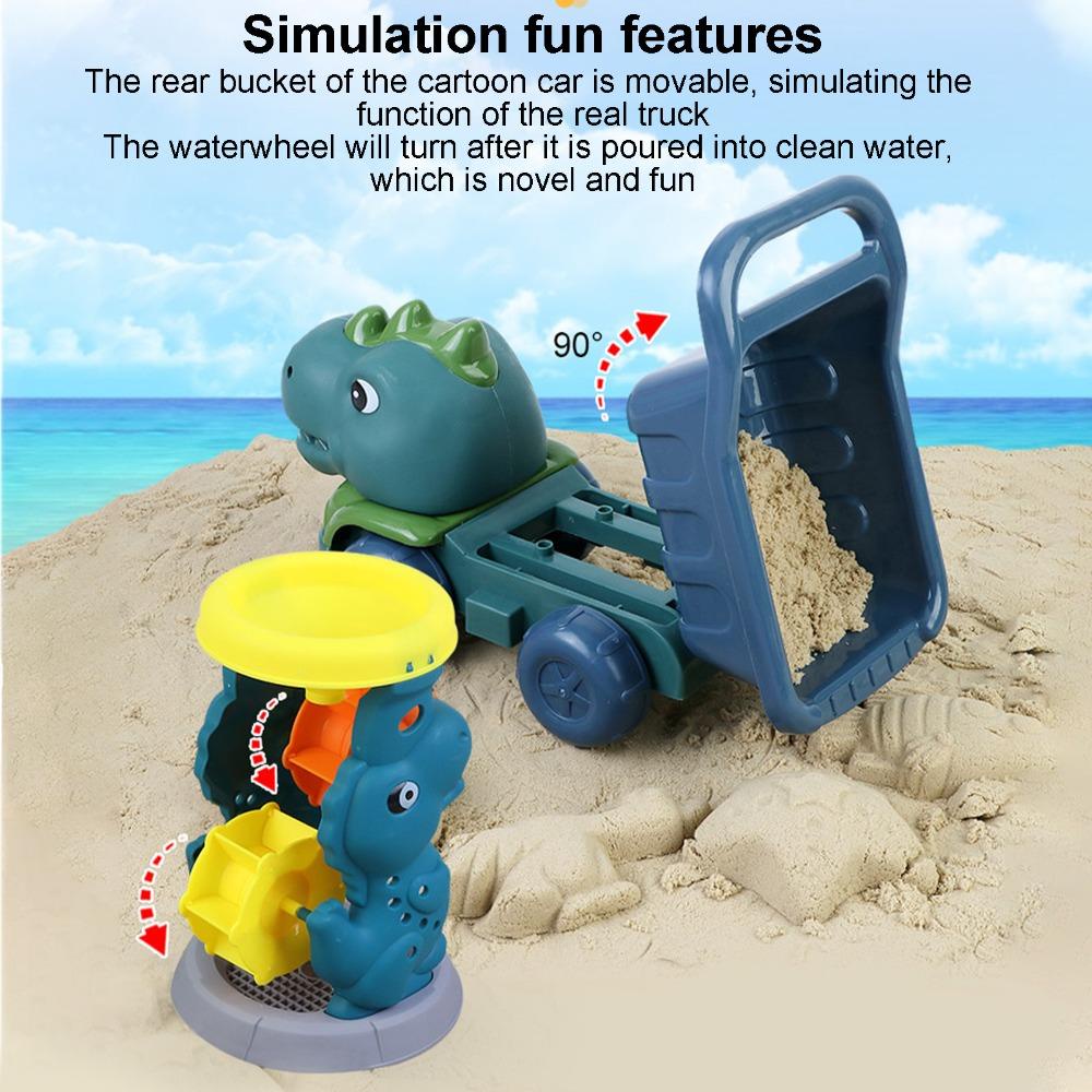 Lanfy Summer Seaside Beach Toy Sand Beach Game Renang Mainan Mandi Mainan Bermain Pantai Beach Bucket Toys Bucket Beach Toy Set Baby Beach Game Mainan Pantai Dinosaurus