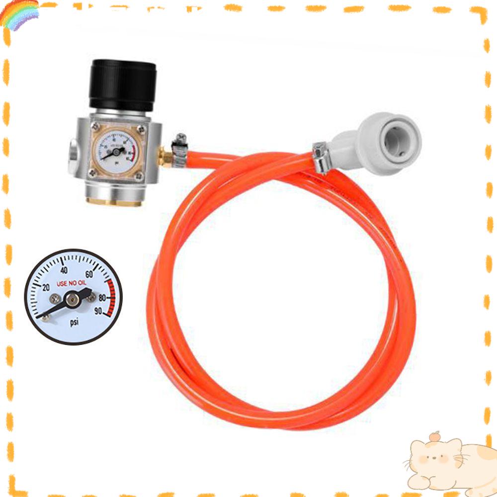 Solighter Regulator Gas Dapur Dengan Ball Lock &amp; Klem Beer Brewing Selang Karbonasi Gas PVC