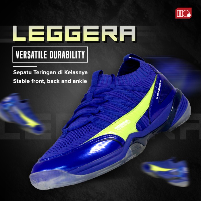 {MentariStore} Hi-Qua Leggera Sepatu Bulutangkis/Badminton/Olahraga Super Ringan - Biru 38 Murah