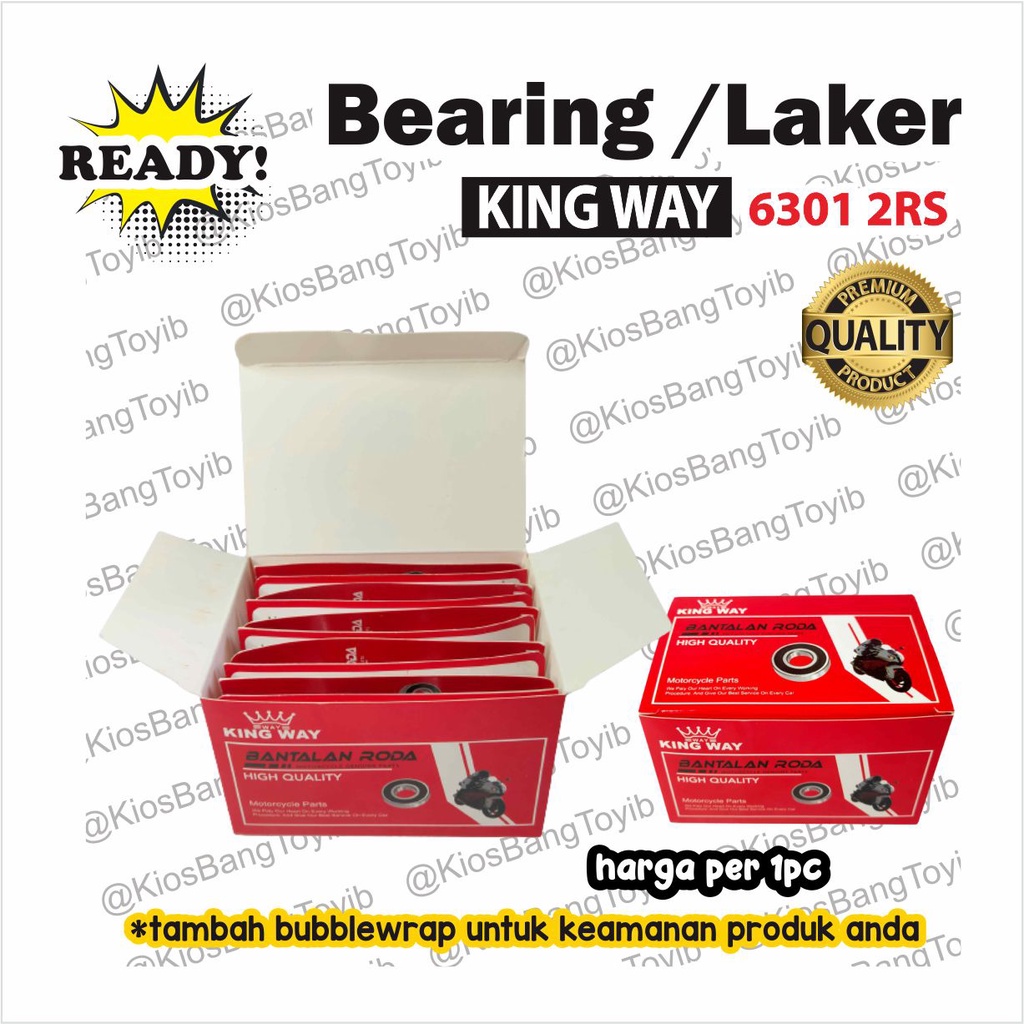 Bearing 6301 2RS As Roda Depan Grand Supra GL Mega Pro Tiger (KINGWAY)