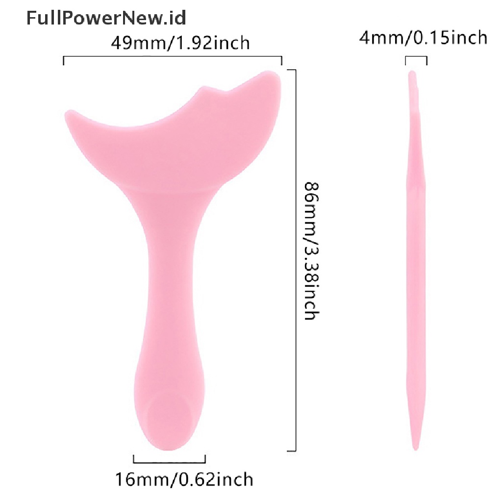 Power Silicone Eyeliner Stensil Eyeshadow Pad Wanita Makeup Eyeshadow Aplikator ID