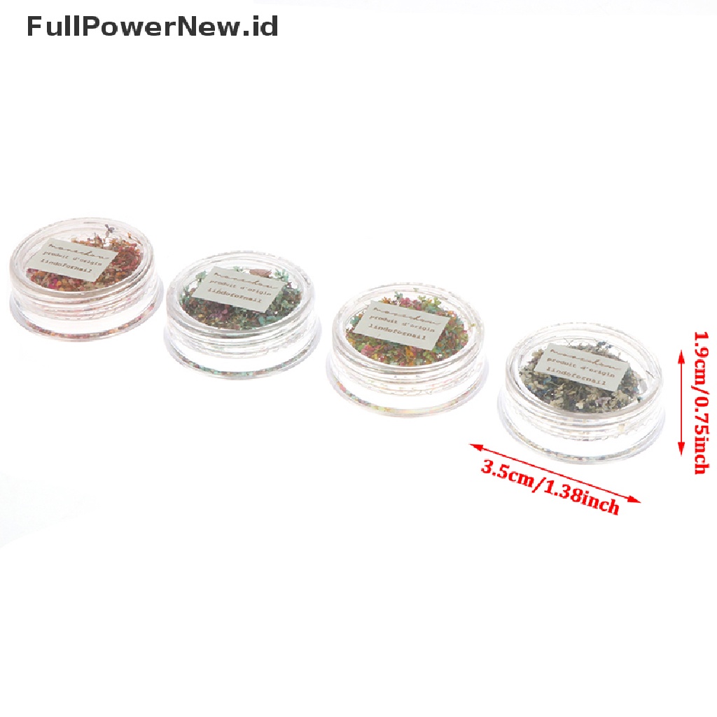 Power Nail Art Pesona Indah DIY Bunga Warna-Warni Kering Ditekan Bunga 3D Kuku Ch ID