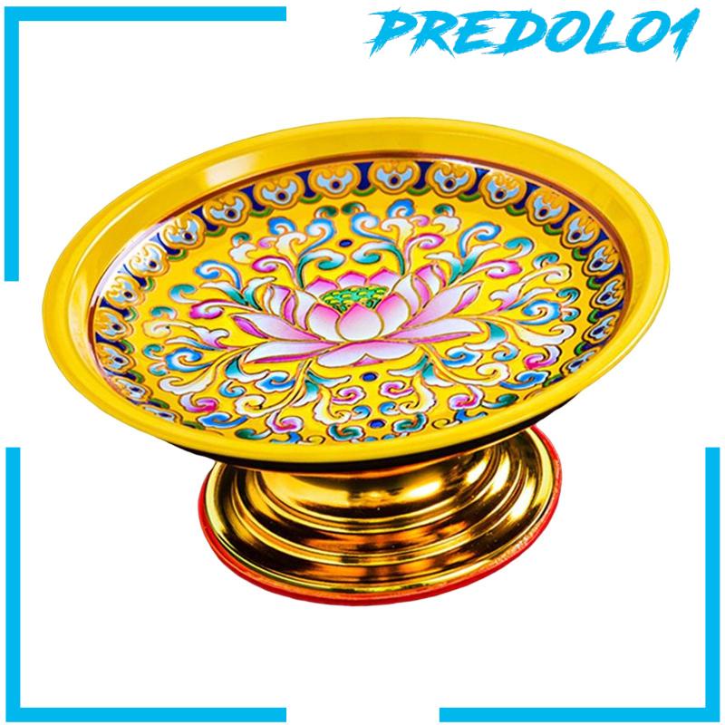 [Predolo1] Tray Candi Bahan Alloy Mudah Diisi Dekorasi Kuil Buddha Gaya China