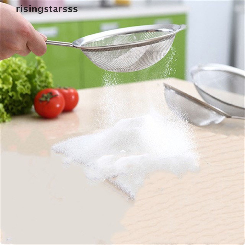 Rsid Span-new Snack Fryer Strainer Kawat Jaring Halus Saringan Minyak Tepung Colander Sifter Sieve Jelly