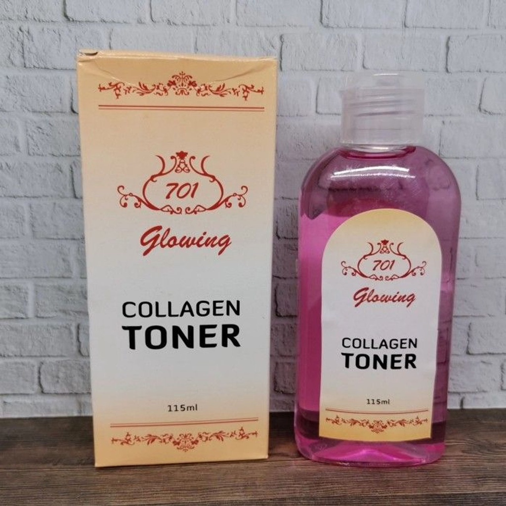 Toner Collagen 701 Glowing Toner Pencerah Wajah Anti Kusam 115ml [ BPOM ]