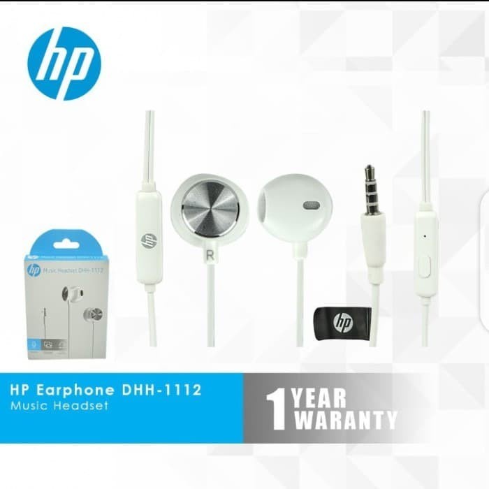 Earphone HP DHH-1112 with Microphone Handsfree Music Headset DHH-1112 - Putih