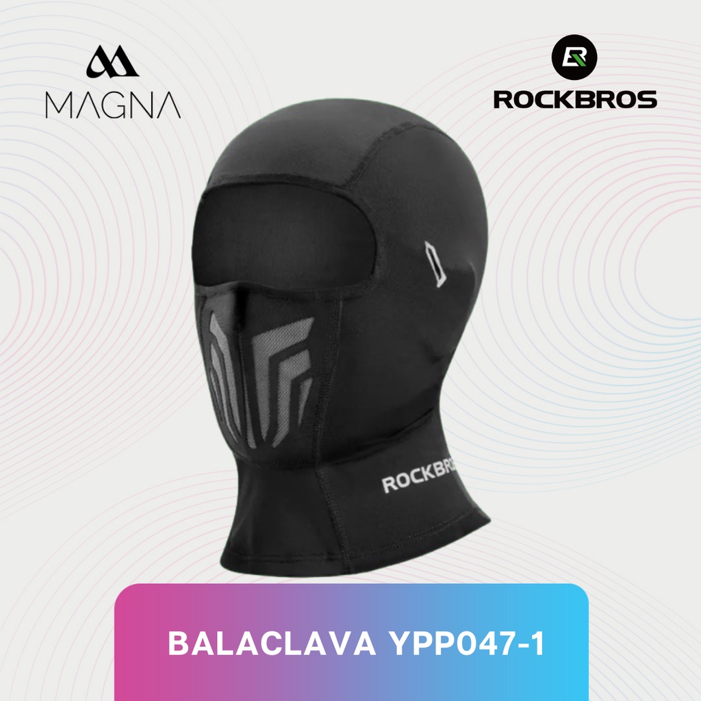 Masker Buff Olahraga Sepeda YPP047-1 Hitam Mask Balaclava Motor Sport Cycling Gowes Baff Balacava Fa