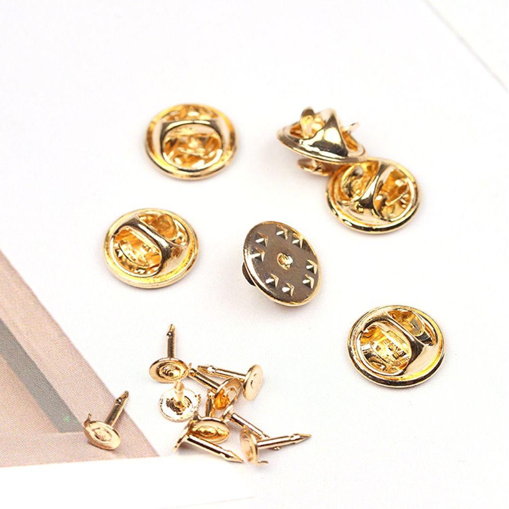 [Elegan] Butterfly Clutch Pins Handmade Pengganti Logam Pin Backings