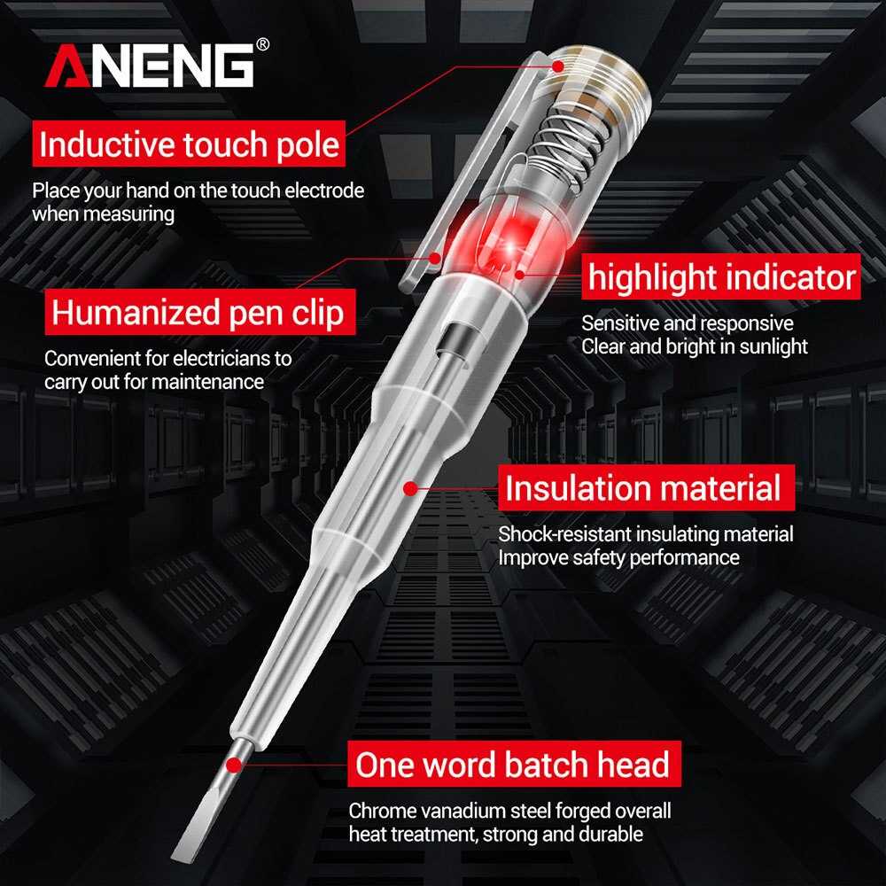 (BISA COD) FTIHSHP ANENG Obeng Tester Pen with Indicator LED - B09