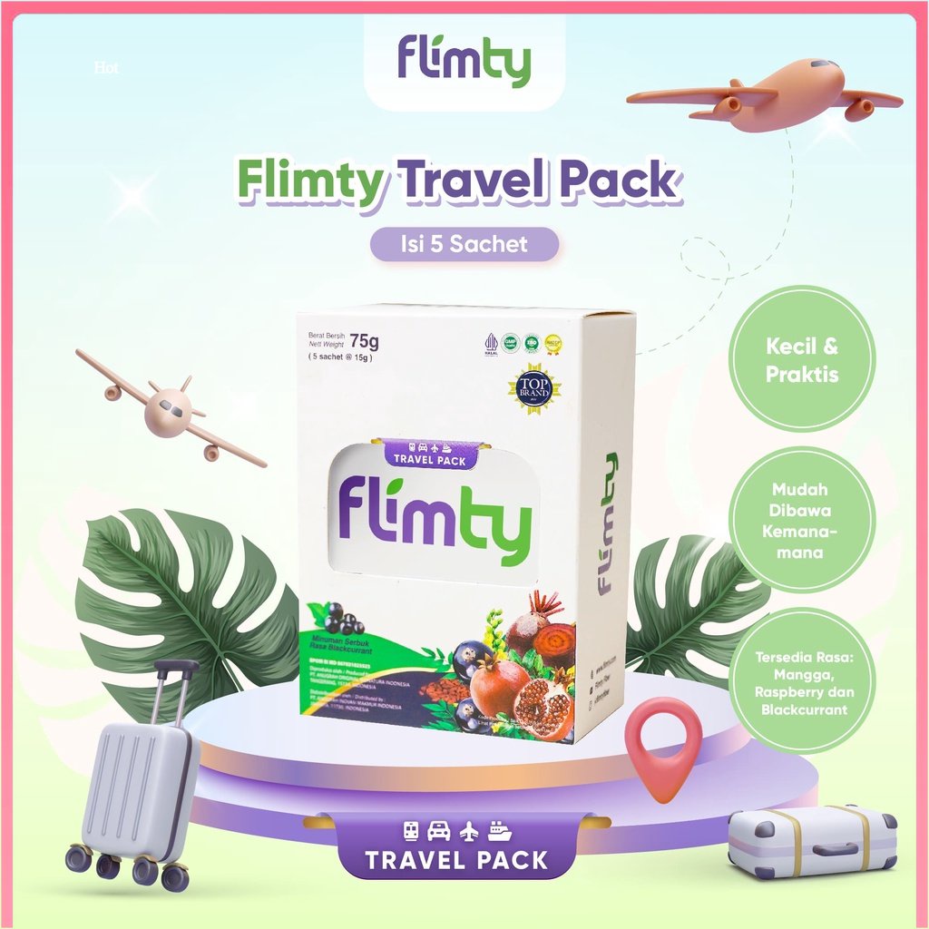 Flimty Fiber Travel Pack (5 sachet) Cobain Dulu! Surabaya