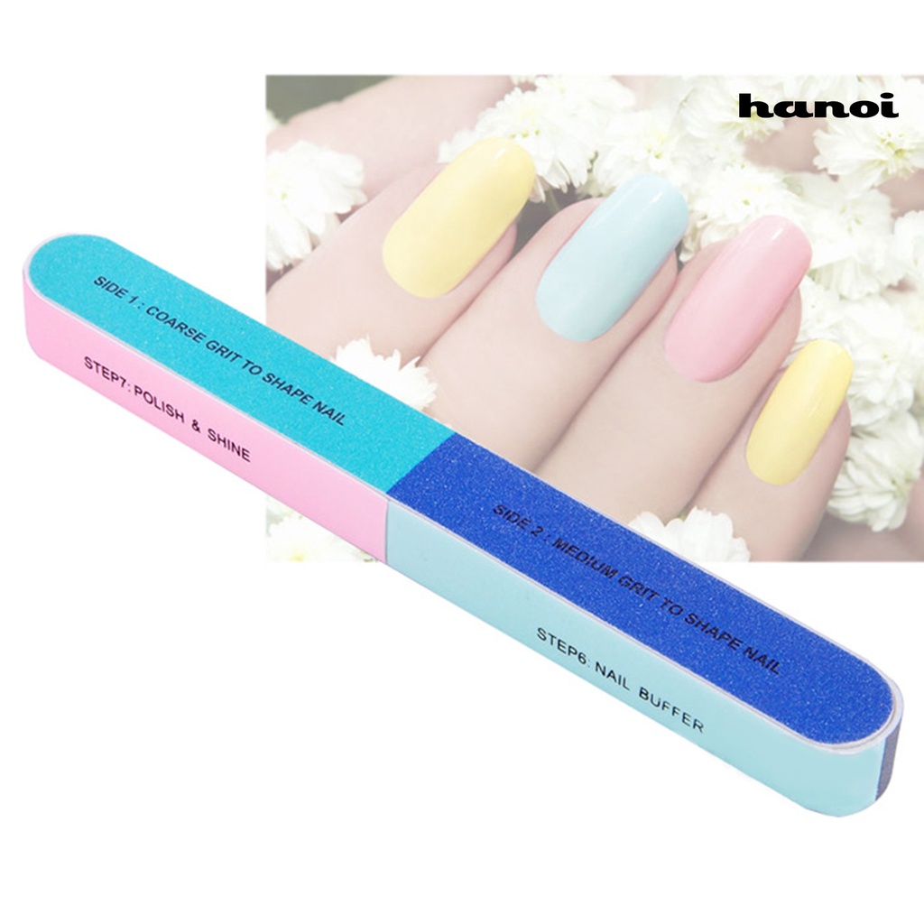 Hi * Kikir Kuku Fungsi Kreatif Print Finger Polishing EVA Emery Board Alat Manicure Untuk Penggunaan Rumah