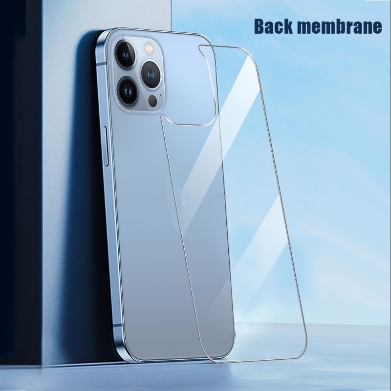 IPHONE Full Cover HD Bubble-free Pelindung Belakang Film Anti Gores Tempered Glass Pelindung Layar Belakang Kompatibel Untuk Iphone14 /14 Pro /14Plus /14 Pro Max