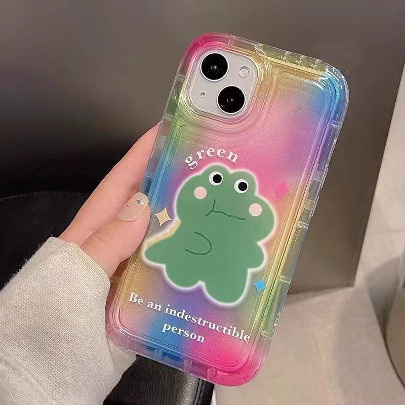 IPHONE Soft Phone Case Kompatibel Untuk Iphone14 13 11 12 Pro XS Max X Xr7 +8 Plus Casing Lucu TPU Silikon Shockproof Cover