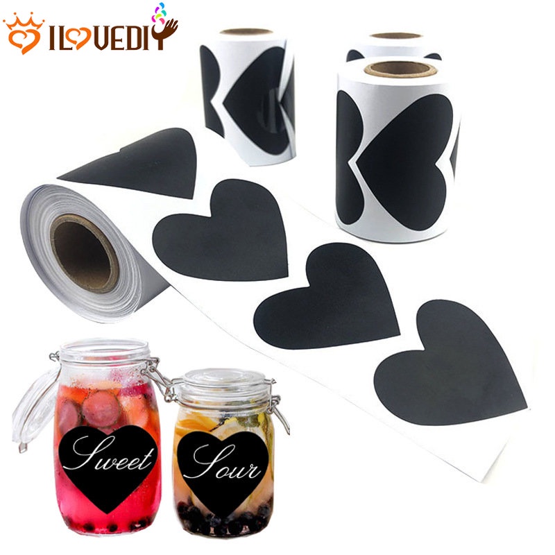 Hari Valentine Perlengkapan Dekorasi Pesta Gift box packaging Bag wedding sticker Bentuk Hati Kertas Label Hadiah Untuk Gift Bag Packing 500Pcs Love Heart Seal Stickers