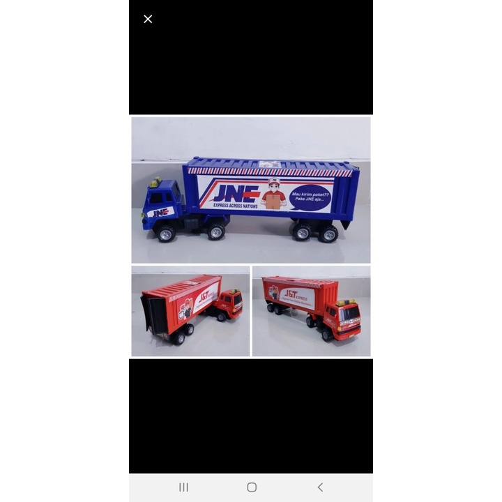 Mainan Truk Kontainer JNE J&T - Miniatur Mobil Box Ekspedisi Anak Laki

- SNI
- Bahan Plastik
- Harg