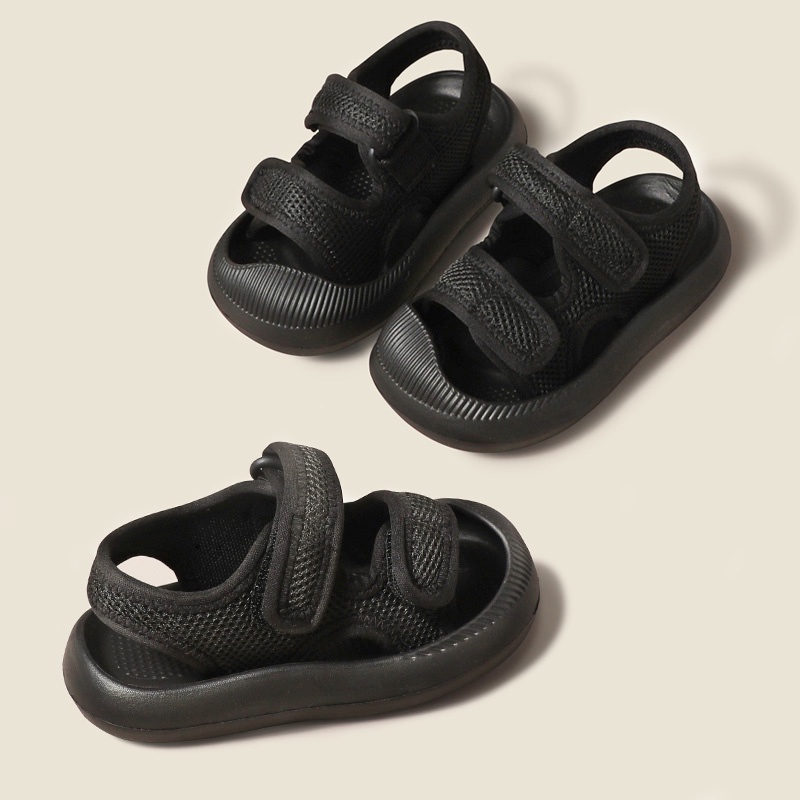 Sendal Anak Anak Bahan EVA Ringan Desain Dan Bernapas Sepatu Balita Desain Pelindung Jari Kaki  Sandal Anak  Anti-slip Umur 1-5 tahun