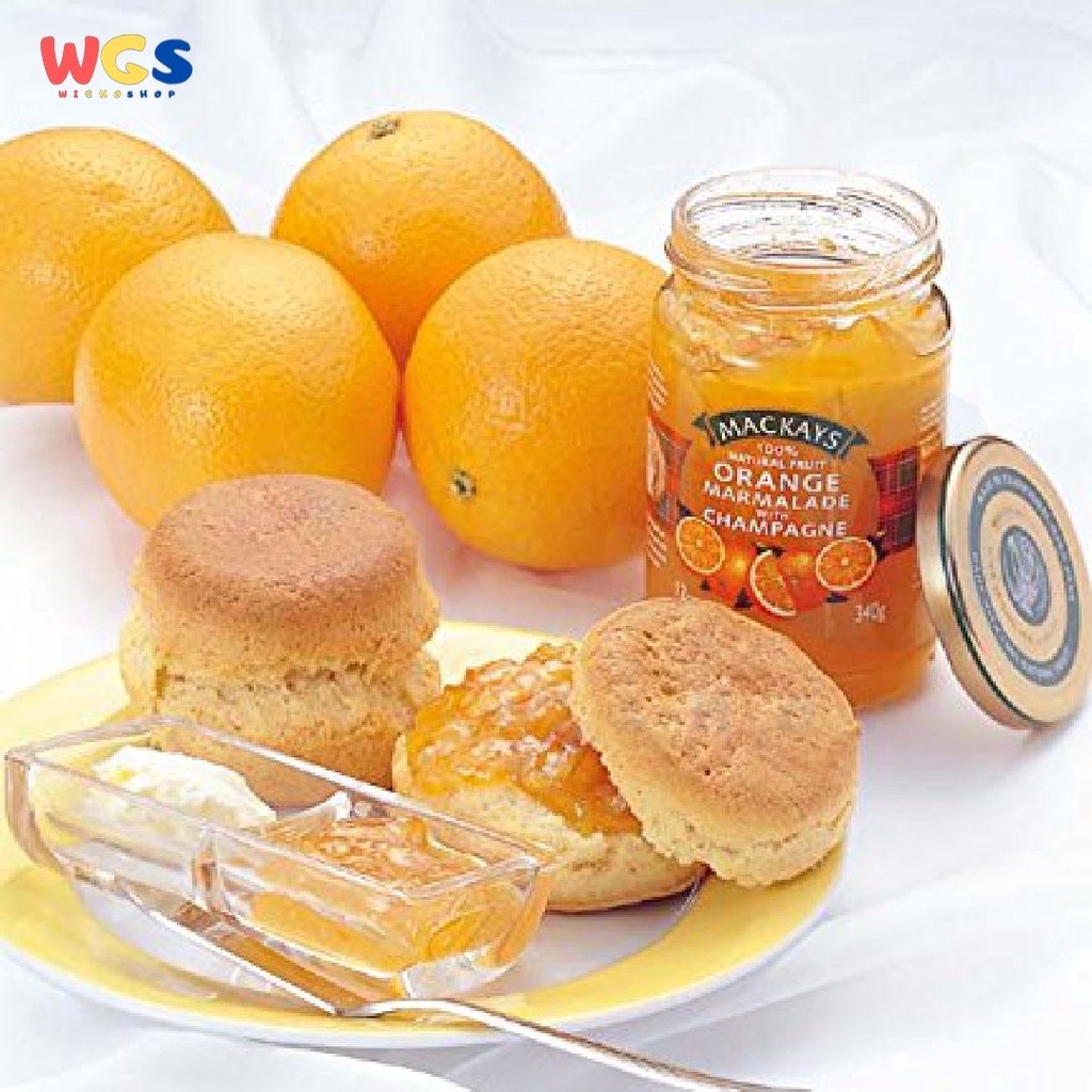 Selai Mackays Orange Marmalade with Champagne Jam 340 gr - Selai Jeruk