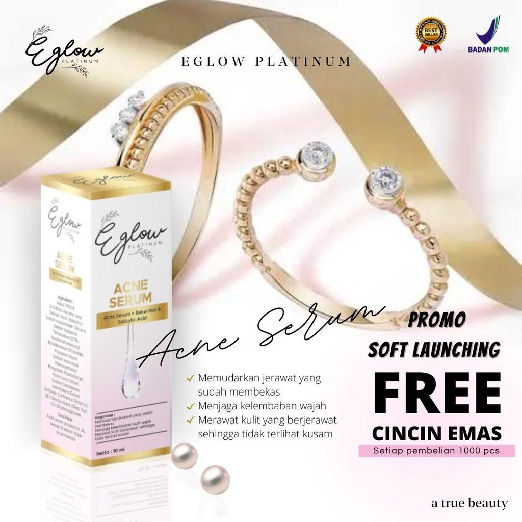 Serum acne eglow platinum / acne serum eglow platinum bpom