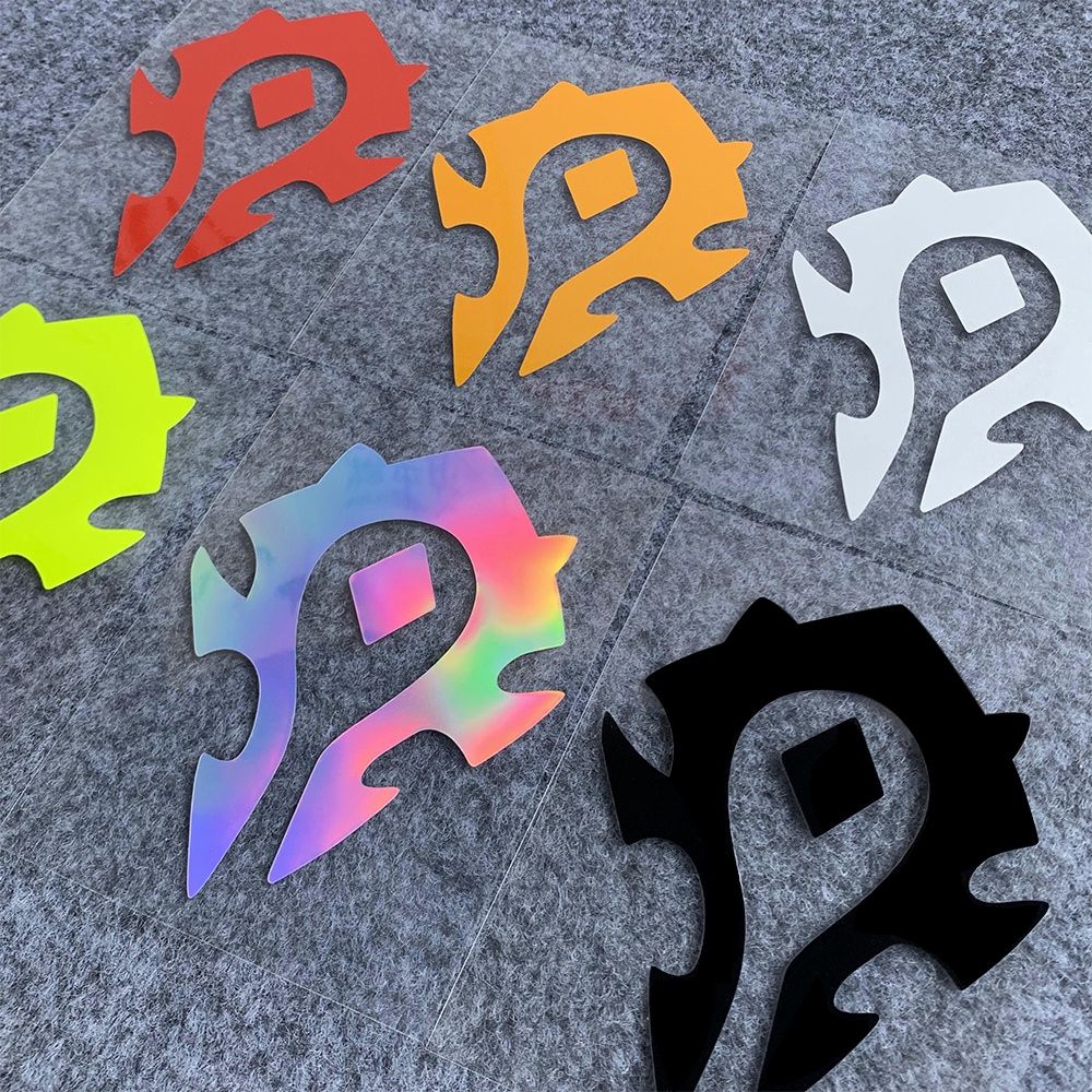 Stiker Mobil Motor Yamaha World Of Warcraft Tribal Emblem Kepribadian Kreatif Mata Reflektif Stiker Tahan Air Penutup Tabir Surya Gores Stiker Decal