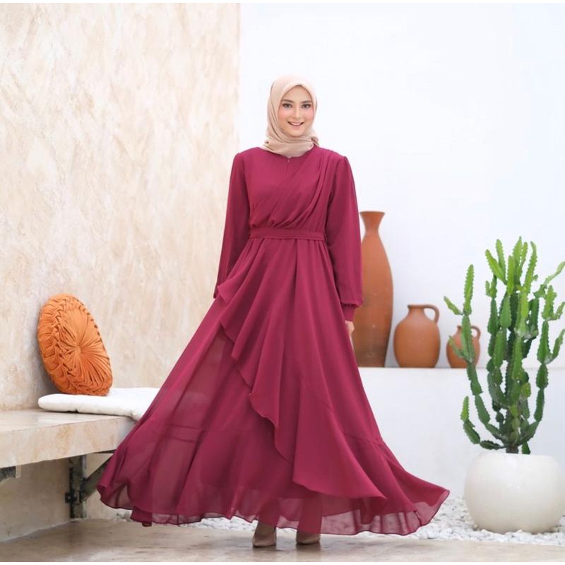 ilook | Raya Dress Maxi | Gamis Wanita Kekinian