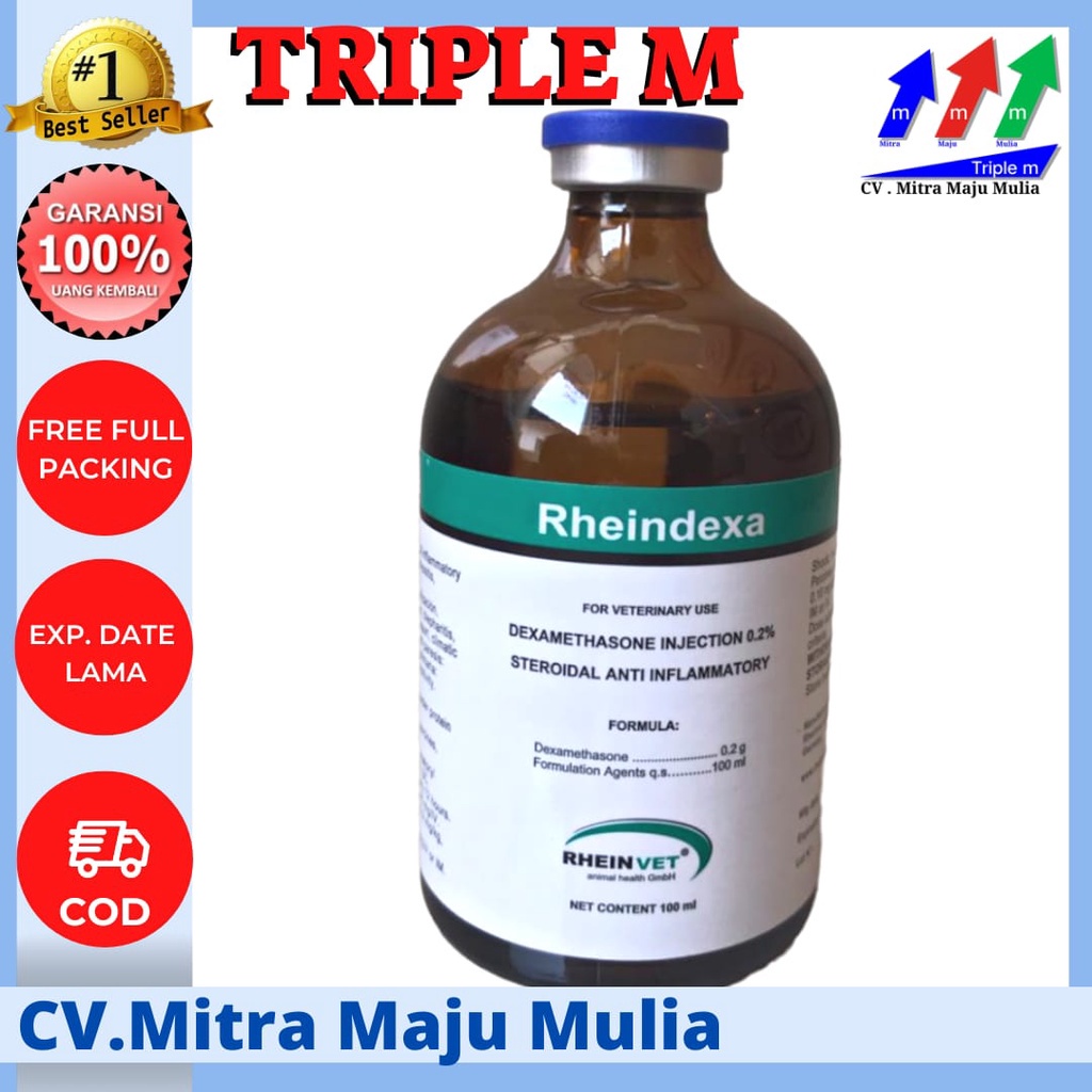 RHEINDEXA 100 ML - OBAT ANTI INFLAMASI HEWAN