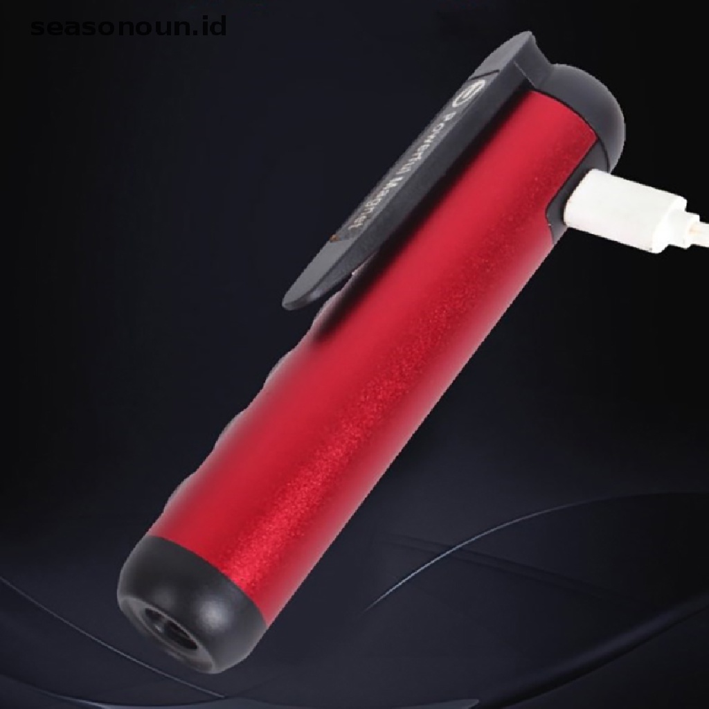 Seasonoun Senter LED Mini COB Lamp Obor Sangat Terang Dengan Clip Magnet Work Light.