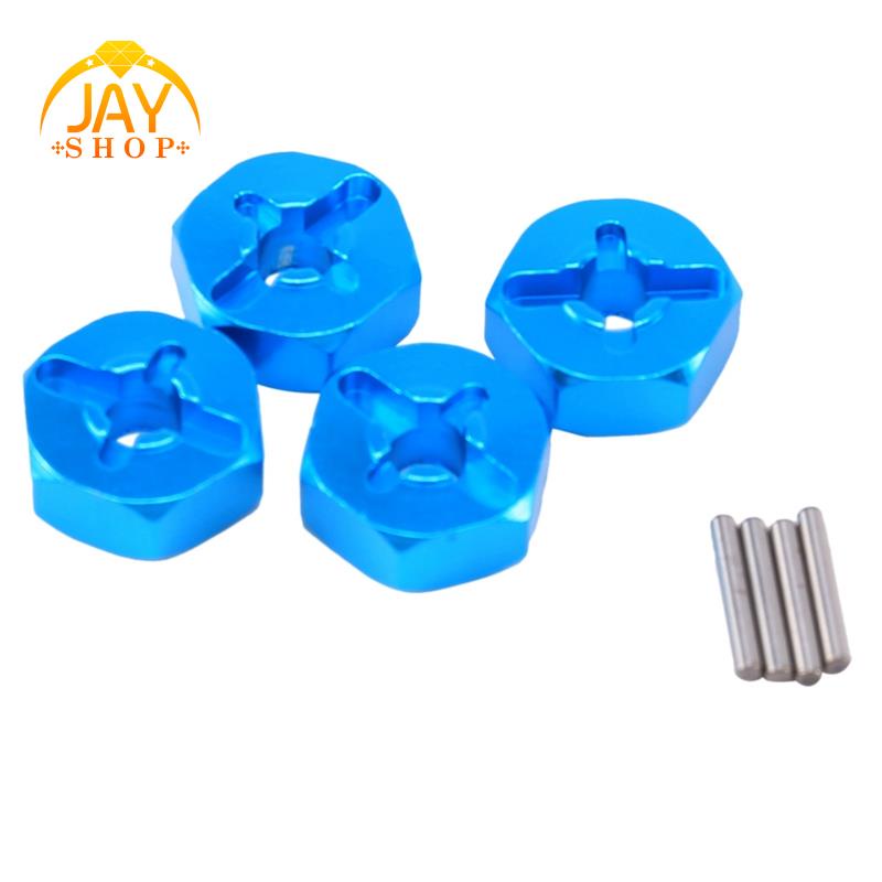 4pcs Hexagonal Combiner Wheel Rim Hex 7Mm Upgrade 12Mm Adaptor Metal Untuk Ban1Per18 Wltoys A949 A959 A969 A979 K929 1per10