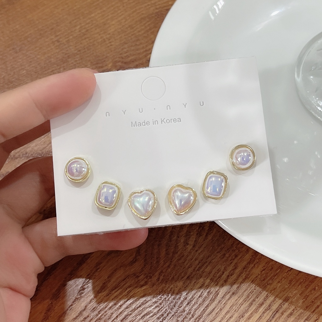 Temperamen Anting Mutiara Warna-Warni Anting Perempuan Cahaya Mewah Tinggi -Tingkat Anting Indah2023Model Baru
