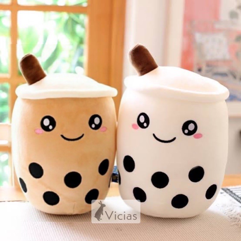 Boneka Boba Milk Tea Bubble Drink Minuman Plush Doll Premium Murah SNI