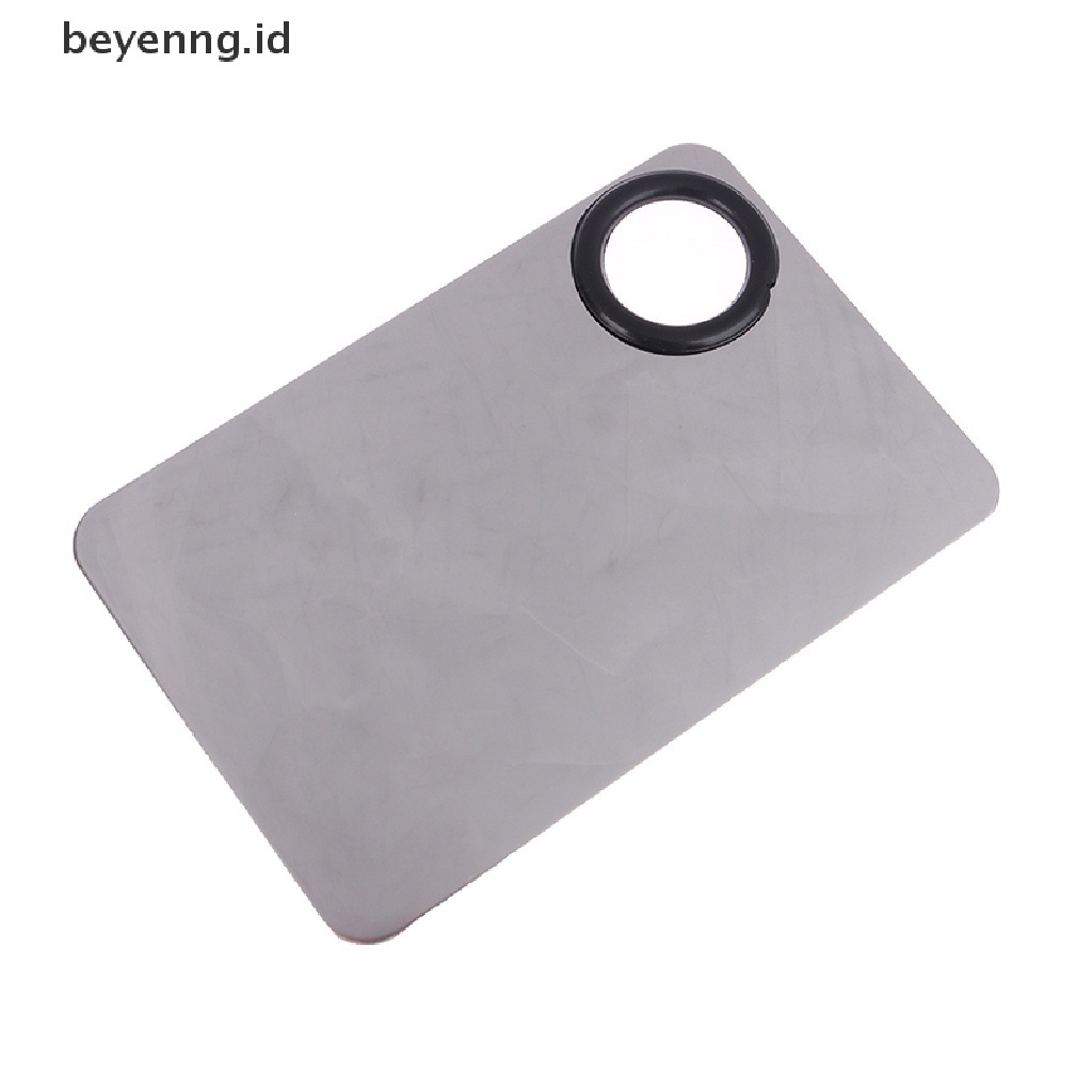 Beyen 1Set Stainless Steel Dual Heads Makeup Toner Spatula Mixing Stick Foundation ID