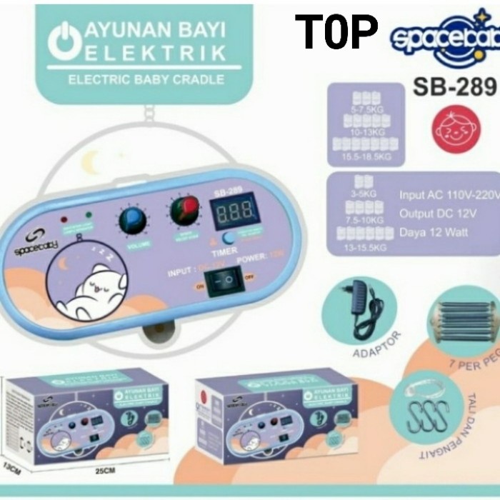 DISKON SHOPEE/ Mesin Ayunan Bayi Elektrik Spacebaby SB 289 Space Baby