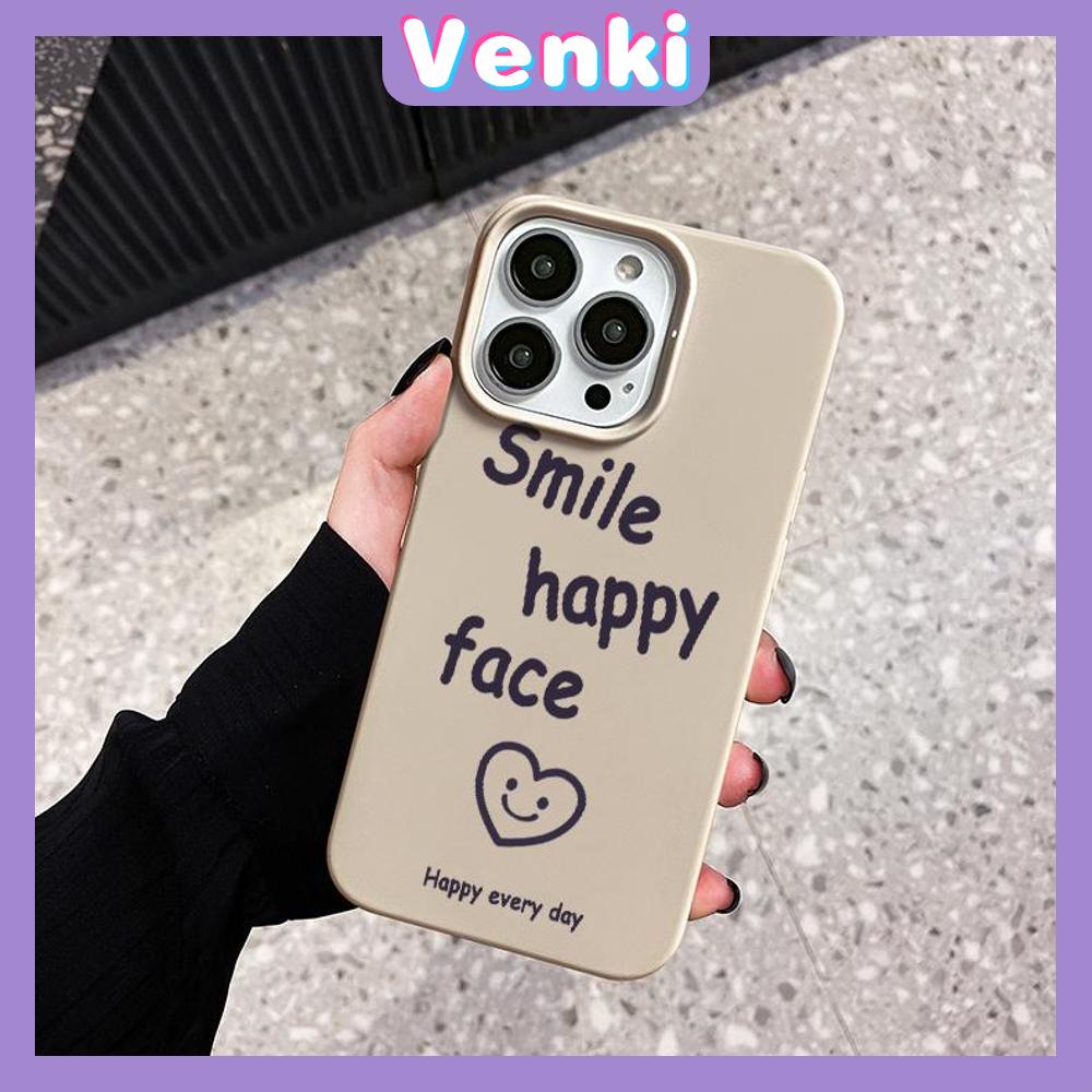 iPhone Case Soft TPU Glossy Yellow Khaki Candy Case Smile Happy Face Camera Protection Shockproof For iPhone 14 13 12 11 Pro Max 7 8 Plus X XR