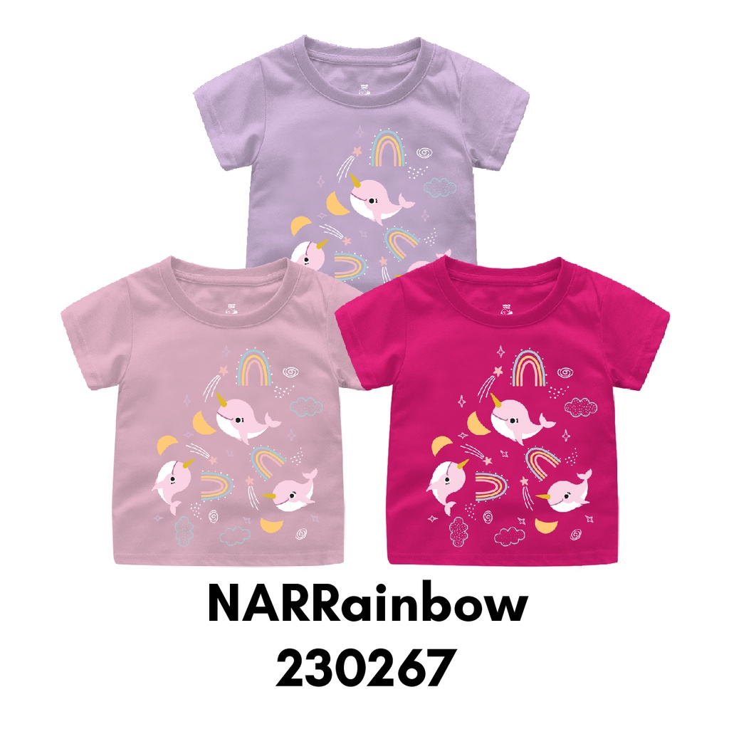 Baju Kaos Seamless Edisi NARRainbow Ready Bayi dan Anak Bahan Katun Combed 30s