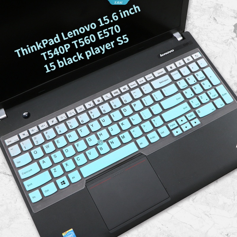 Cover Keyboard 15.6-inci Model Cocok Lenovo T540P T560 E570 15 Player Hitam S5 Silikon Perlindungan Tahan Air Kulit Penutup Debu Notebook [ZK]