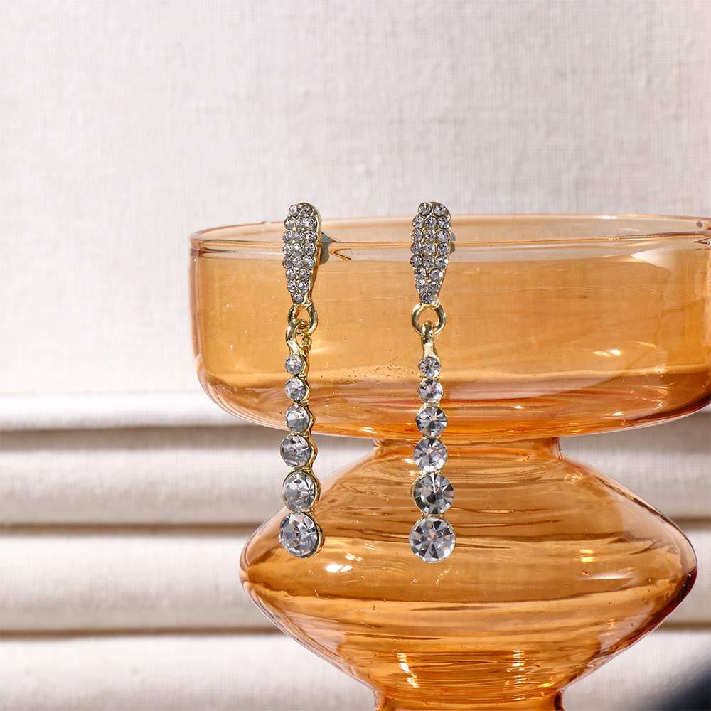 Mxbeauty Anting Wanita Zirkon Perancis Elegan Rumbai Manik-Manik Manis Perhiasan Fashion