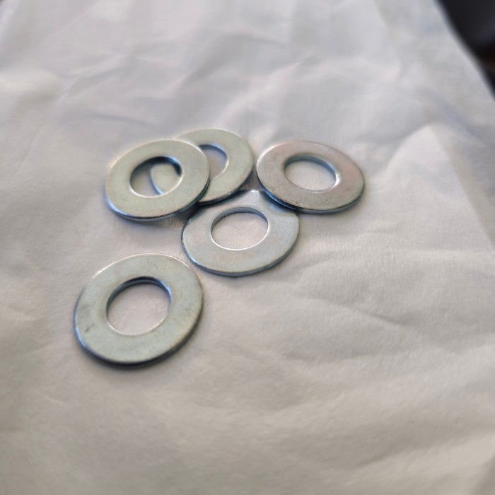Ring Plat Putih Per 100 bj M8 x 18 x 1 washer plat 8mm