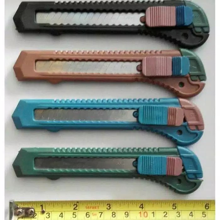 

A019-Cutter Besar Praktis Serbaguna Alat Potong Ecer Satuan Kater Stainless Steel Alat Tulis Kantor