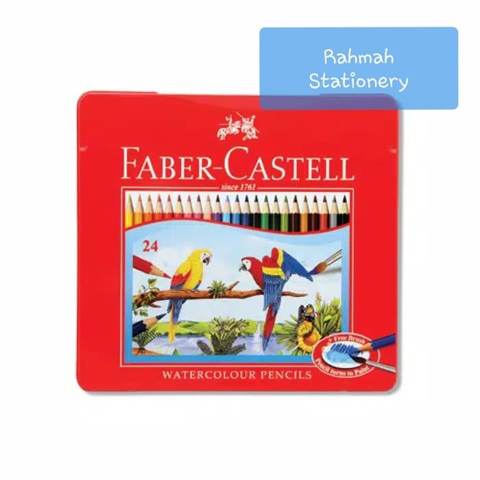 

Terlaris Faber-Castell Watercolour Pencils 24 Tin Case / Pensil Warna 24