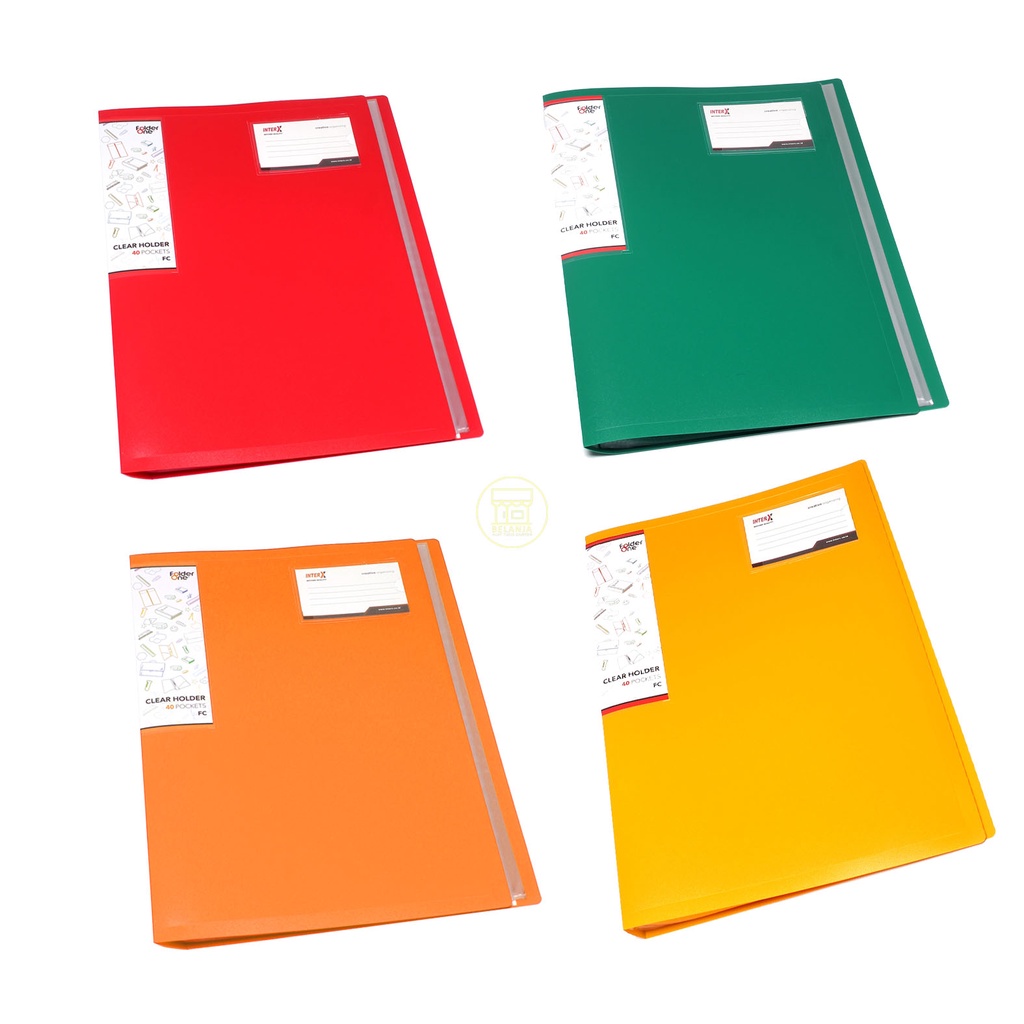 

FOLDER ONE - Clear Holder 40 Lembar Folio Penyimpanan Dokumen - Pcs
