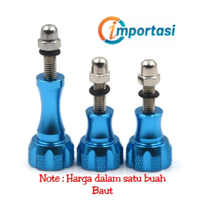 Baut Almununium Gopro Insta360 Osmo Bolt Thumb Screw M5 Panjang Pendek