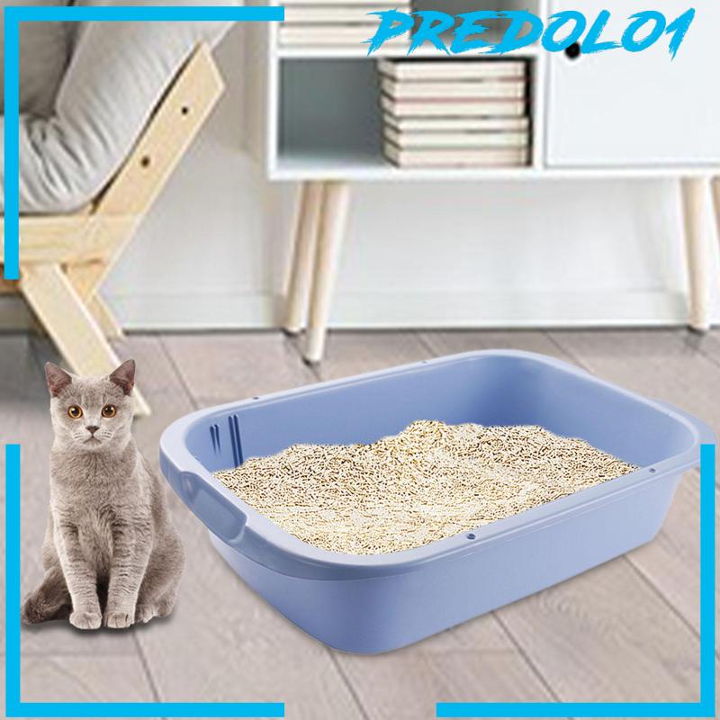 [Predolo1] Pet Litter Tray Open Litter Box Sisi Tinggi Untuk Hamster Kucing Indoor