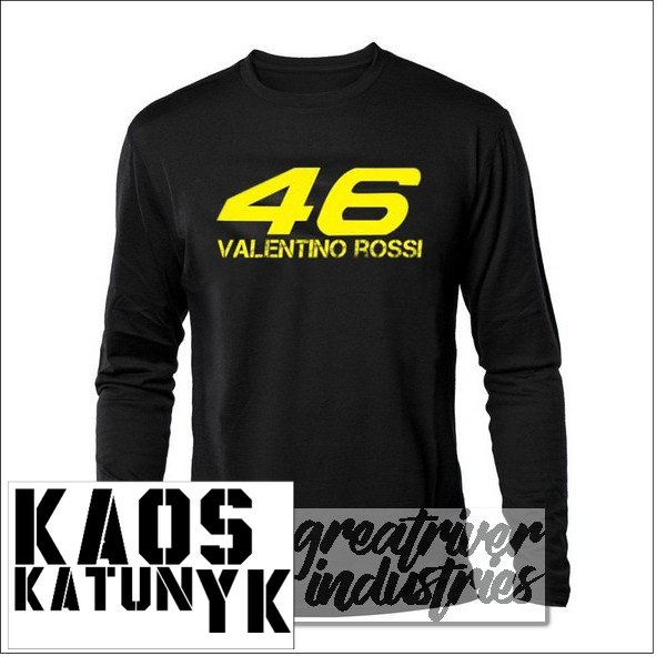 kaos 46 besar valentino rossi ( lengan panjang ) cotton