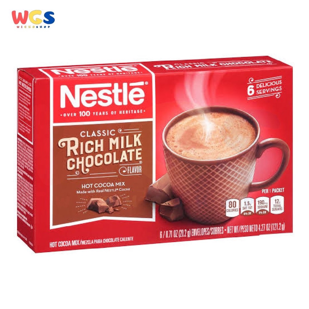 Nestle Classic Rich Milk Chocolate Hot Cocoa Mix 6 pc x 20gr