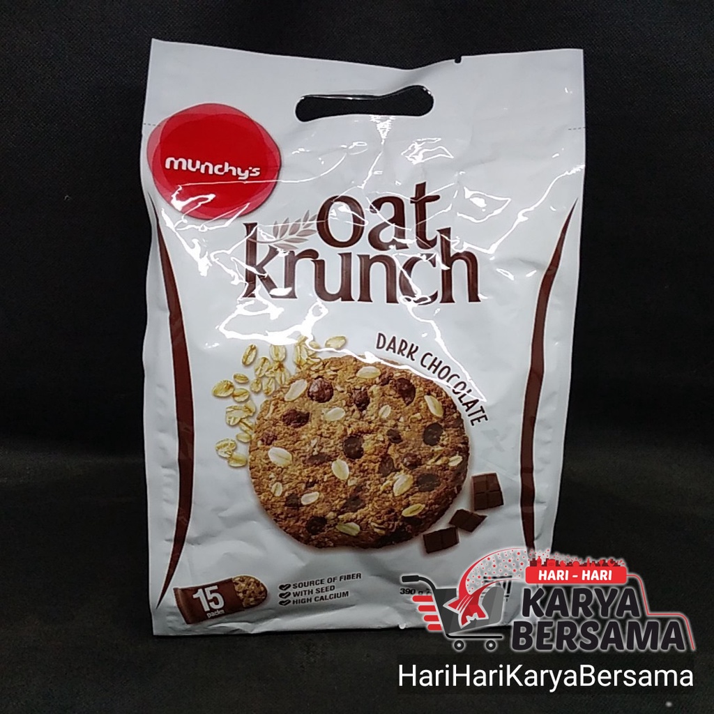 

BISKUIT MUNCHY'S OAT KRUNCH DARK CHOCOLATE CRACKERS 390GR