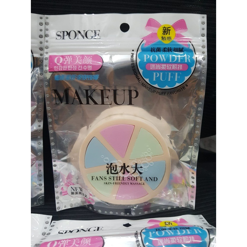 Puff make up sponge /Make-Up Spon bedak isi 4