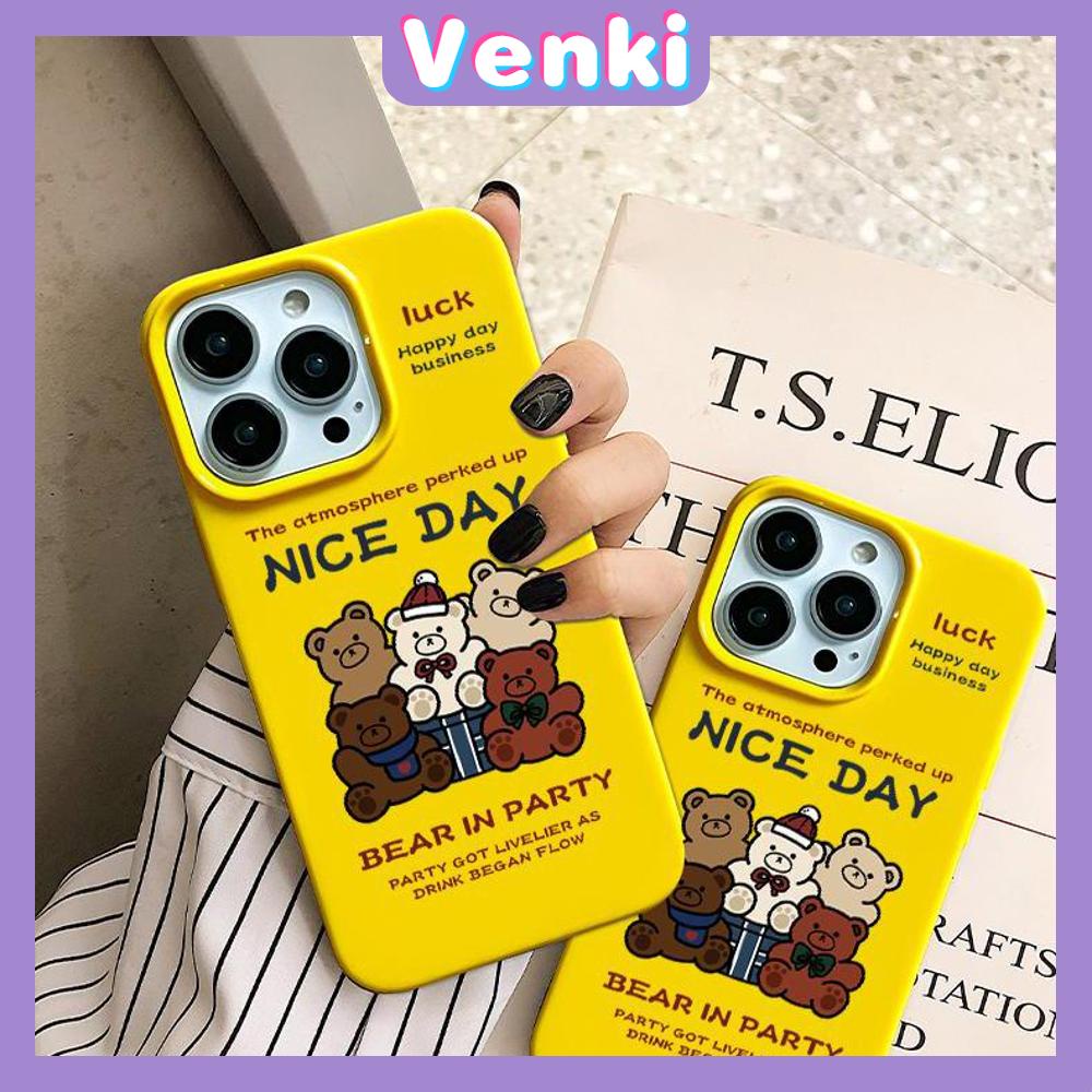 iPhone Case Soft TPU Glossy Yellow Candy Case Cute Cartoon Bear Camera Protection Shockproof For iPhone 14 13 12 11 Pro Max 7 8 Plus X XR