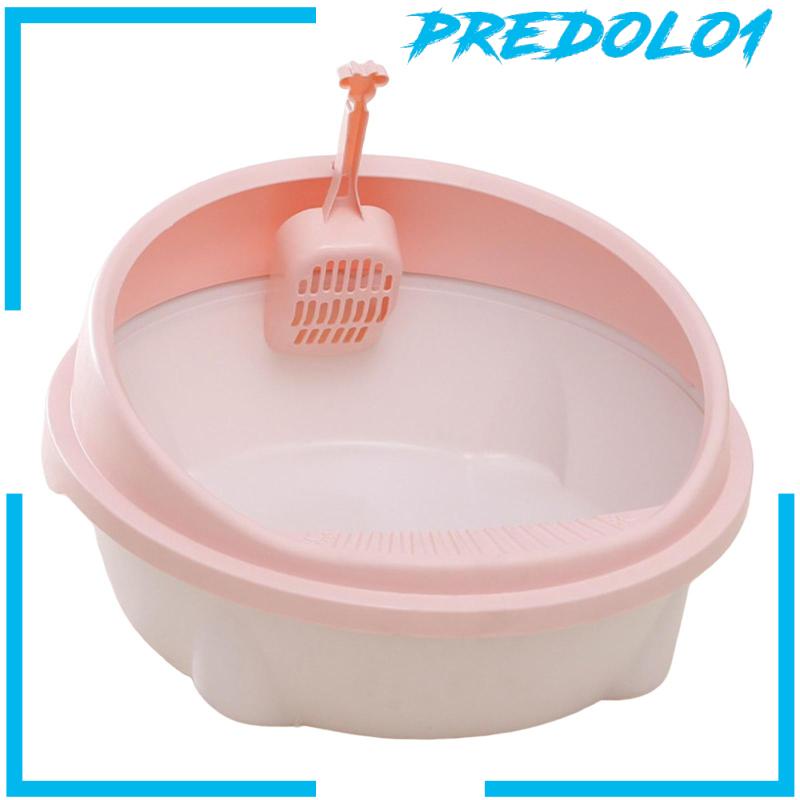 [Predolo1] Kotak Kotoran Kucing Anti Cipratan Privasi Dinding Sandbox Kucing Nyaman Awet